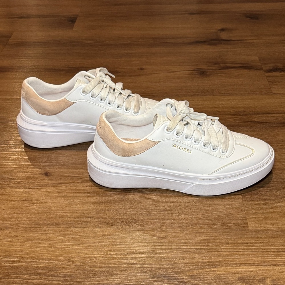 Women's SKECHERS Cordova Classic - Best Behavior sneakers. White/Blush Sz 8.5 - Picture 6 of 9